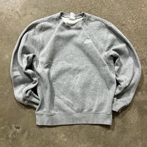 Nike Heather Gray Long Sleeve Men's Shirt